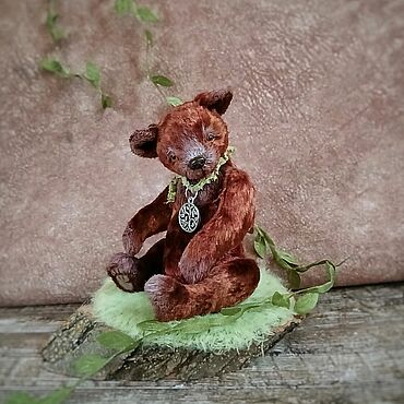 Куклы и игрушки ручной работы. Ярмарка Мастеров - ручная работа Медвежонок плюшевый, коллекционная игрушка ручной работы. Тедди мишка. Handmade.