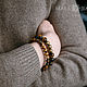 Set of Bracelets made of natural stone Tiger's eye, Bead bracelet, Magnitogorsk,  Фото №1