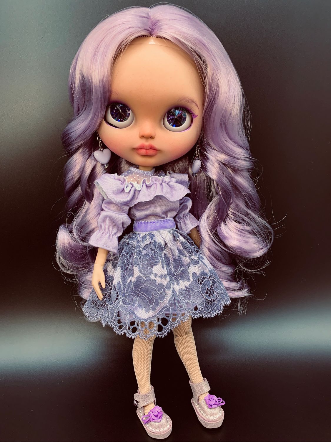Кукла Блайз кастом Blythe Виолетта с кристальными глазами – заказать на ...