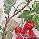 Picture embroidered with a cross 'Currant' Botany series. Pictures. Matania. Online shopping on My Livemaster.  Фото №2
