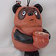 Order La Campana De 'Winnie The Pooh'. author's ceramics. Livemaster. . Bells Фото №3