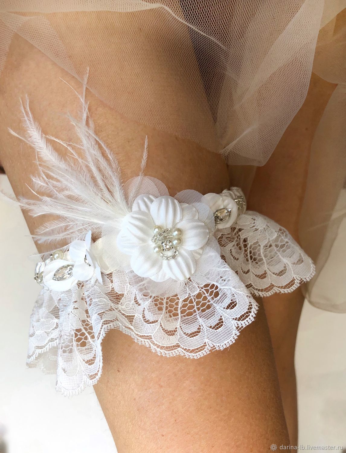 Wedding Garter For The Bride Violetta Kupit Na Yarmarke Masterov Lgdg0com Podvyazki Moscow