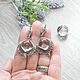Rhinestone (earrings and ring) (1303). Jewelry Sets. The Precious Casket. Online shopping on My Livemaster.  Фото №2
