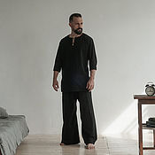 Мужская одежда handmade. Livemaster - original item Men`s linen suit (trousers shirt). Handmade.