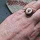 Кольцо Медное С Керамикой Сердечко. Кольца. NadyaBriJewelry. Ярмарка Мастеров.  Фото №6
