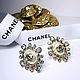 Заказать Винтаж: Комплект Орден Chanel люкс коллекционная. Брошь и Серьги Шанель. BIJOUX Модные украшения. Ярмарка Мастеров. . Комплекты украшений винтажные Фото №3