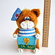 КОТ - десантник, за ВДВ!. Амигуруми куклы и игрушки. Oksanasun. Ярмарка Мастеров.  Фото №5