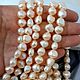 10 PCs. Natural free-form pearls approx. 7-10 mm AA peach (4606). Beads1. VivaBeads. Online shopping on My Livemaster.  Фото №2