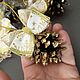 Gift set of Christmas tree toys.Real pine cones. .5 pcs, Christmas decorations, Barnaul,  Фото №1