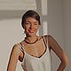 Серьги пусеты длинные с жемчугом. Серьги-пусеты. Ksenia Kayacheva (choosejoy) (choosejoy). Ярмарка Мастеров.  Фото №4