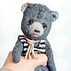 Teddy Bear Martinchik1 primitive collectible teddy bear, Teddy Bears, Kurgan,  Фото №1