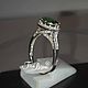 Ring: Emerald ring 'my Lady' silver. Rings. tira-bijou. Online shopping on My Livemaster.  Фото №2