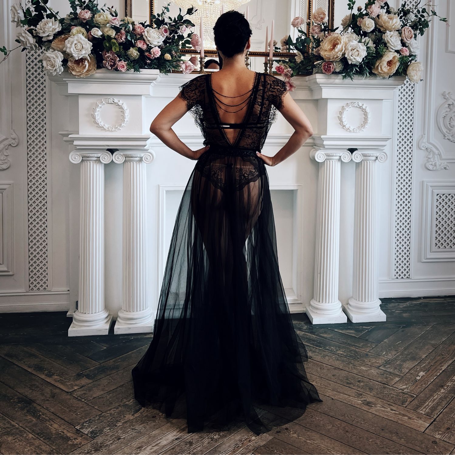 Шифоновое будуарное платье - купить свадебные аксессуары в Санкт-Петербурге