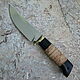 Knife 'Stafford' 95h18 birch bark. Knives. Artesaos e Fortuna. My Livemaster. Фото №5
