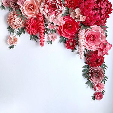 Большие цветы из бумаги – купить в интернет-магазине Ярмарке Мастеров