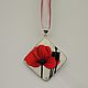 Poppy red. Pendants. jewelryartaccessories. Online shopping on My Livemaster.  Фото №2