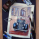 Order Painting: watercolor on paper VINTAGE CAR. pictures & decor of TanyaSeptember. Livemaster. . Pictures Фото №3