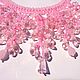 Order Pink beaded necklace ' Natalie'. Beaded jewelry by Mariya Klishina. Livemaster. . Necklace Фото №3