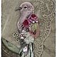 Order Brooch made of velvet Bird, embroidery with ribbons. VeninnaS. Livemaster. . Brooches Фото №3