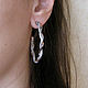 Silver ring Earrings, Twisted earrings, holiday earrings. Congo earrings. Irina Moro. Online shopping on My Livemaster.  Фото №2