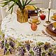 «Виноград»скатерть на большой круглый стол. Скатерти. Atalena-Home. Ярмарка Мастеров.  Фото №5
