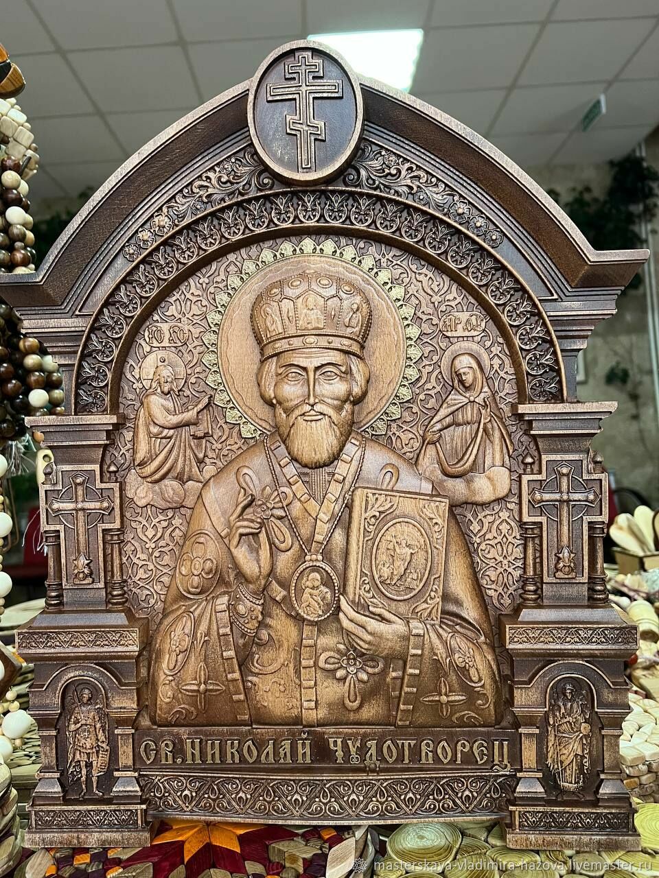 Икона Николай Чудотворец в интернет-магазине Ярмарка Мастеров по цене ...