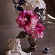 Букет 'Розовый шелк' цветы из шелка для интерьера. Букеты. Евгения 'HAT TIME' шляпы и цветы. Ярмарка Мастеров.  Фото №4