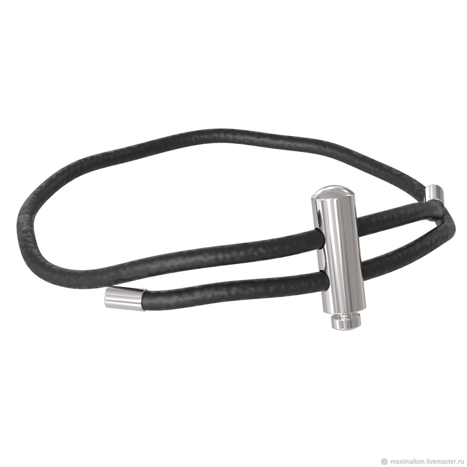 Браслет кожаный "БУ!КВА!" с серебряным замком 925 пробы в интернет ...