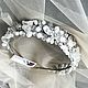 Bridal tiara. Wedding hair band ' Vika'. Bridal Tiara. Karina Wedding Accessories. Интернет-магазин Ярмарка Мастеров.  Фото №2