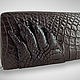 Мужской клатч из кожи крокодила с настоящей лапой Подари LUXE!. Клатчи. Подари LUXE!. Ярмарка Мастеров.  Фото №7