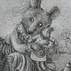 Картина "Чай с подружкой". Иллюстрации и рисунки. Natali Vladi. Интернет-магазин Ярмарка Мастеров.  Фото №2