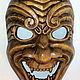 Máscara de Samurai-madera natural, Panels, Voronezh,  Фото №1