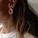 Серьги необычные. Серьги-калачи. Утонченность и стиль. Ярмарка Мастеров.  Фото №5