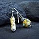 Серьги стекло lampwork. Серьги классические. ЖуЖа_jewelry. Ярмарка Мастеров.  Фото №5