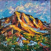 Картины и панно handmade. Livemaster - original item Oil painting mountain landscape In the interior. Handmade.