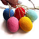 Set of 5 pieces 6 cm Easter Eggs Knitted Bright. Eggs. BarminaStudio (Marina)/Crochet (barmar). My Livemaster. Фото №4