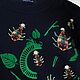 Cotton Sweatshirt Tropics Sweatshirt with Hand Embroidery Patterns. Sweatshirts. Karina-bro. My Livemaster. Фото №4