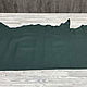 Castagnetto Soft Dark Green (1,3-1,5 мм), цв. Зеленый, кожа. Кожа. Prima Pelle (Марина). Ярмарка Мастеров.  Фото №6