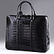 Crocodile Genuine Leather Folder Bag IMA0776B4. Classic Bag. CrocShop. Online shopping on My Livemaster.  Фото №2
