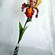 Author's flower-iris doll. Dolls. LyudmilaDoll. My Livemaster. Фото №5