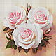 Order Set for embroidery with beads 'Roses'. Beaded embroidery from Laura. Livemaster. . Embroidery kits Фото №3