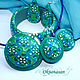 Jewelry sets: bracelet, earrings, kaleidoscope turquoise pendant. Jewelry Sets. Oksanasan. My Livemaster. Фото №4