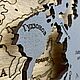 Карта мира с подсветкой. Размер XL, Карты мира, Ставрополь,  Фото №1