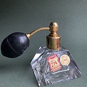 Винтаж handmade. Livemaster - original item Vintage perfume bottle NEW with pump pear Bohemia Vintage perfume. Handmade.