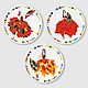 Decorative plates on the wall of Beauty as a gift for March 8 set No. №1, Gifts for March 8, Moscow,  Фото №1