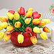 Букет из искусственных Тюльпанов (расцветки на фото). Весенние цветы, Композиции, Ставрополь,  Фото №1