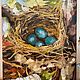 The oil painting 'In the branches of trees' a nest of birds Is decorated. Pictures. Paint with Love (lotmarket). My Livemaster. Фото №6