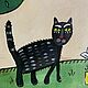 Заказать Картина «Кот». Ольга Деева. Ярмарка Мастеров. . Картины Фото №3