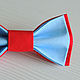Бабочка галстук красно-голубая, хлопок. Галстуки. Tarytie. Интернет-магазин Ярмарка Мастеров.  Фото №2
