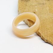 Украшения handmade. Livemaster - original item Ring beige agate 20 R-R. Handmade.